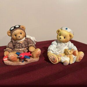 Lot of 2 Career Pilot/Nurse Cherished Teddies